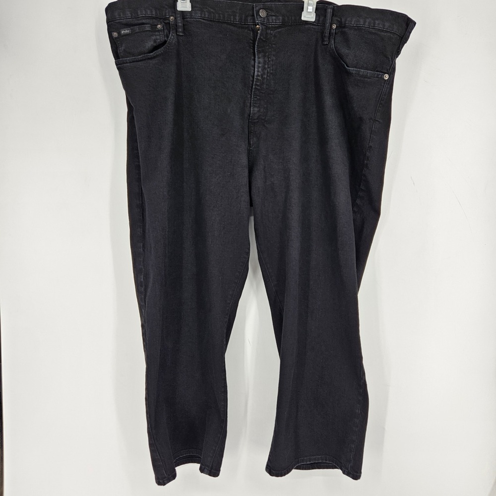 Polo Ralph‎ Lauren Jeans Mens 50 x 30 Hampton Relaxed Straight Casual Black